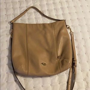 Coach leather shoulder and crossbody handbag
